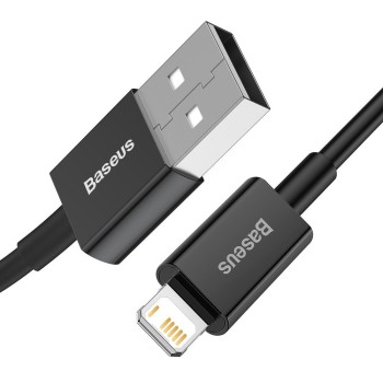 CABLU alimentare si date Baseus Superior, Fast Charging Data Cable pt. smartphone, USB la Lightning Iphone 2.4A, 2m, negru 