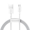 CABLU alimentare si date Baseus Superior, Fast Charging Data Cable pt. smartphone, USB la Micro-USB 2A, 1m, alb 