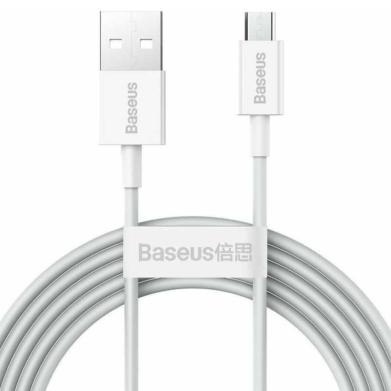 CABLU alimentare si date Baseus Superior, Fast Charging Data Cable pt. smartphone, USB la Micro-USB 2A, 2m, alb 