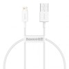 CABLU alimentare si date Baseus Superior, Fast Charging Data Cable pt. smartphone, USB la Lightning Iphone 2.4A, 0.25m, alb 