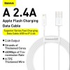 CABLU alimentare si date Baseus Superior, Fast Charging Data Cable pt. smartphone, USB la Lightning Iphone 2.4A, 0.25m, alb 