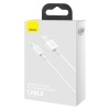 CABLU alimentare si date Baseus Superior, Fast Charging Data Cable pt. smartphone, USB la Lightning Iphone 2.4A, 1m, alb 
