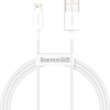 CABLU alimentare si date Baseus Superior, Fast Charging Data Cable pt. smartphone, USB la Lightning Iphone 2.4A, 2m, alb 