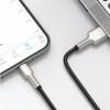 CABLU alimentare si date Baseus Cafule Metal, Fast Charging Data Cable pt. smartphone, USB la Lightning Iphone 2.4A, braided, 1m, negru 