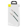 CABLU alimentare si date Baseus Cafule Metal, Fast Charging Data Cable pt. smartphone, USB la Lightning Iphone 2.4A, braided, 1m, verde 