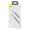 CABLU alimentare si date Baseus Cafule Metal, Fast Charging Data Cable pt. smartphone, USB la Lightning Iphone 2.4A, braided, 2m, negru 