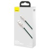 CABLU alimentare si date Baseus Cafule Metal, Fast Charging Data Cable pt. smartphone, USB la Lightning Iphone 2.4A, braided, 2m, verde 