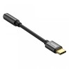 CABLU ADAPTOR Baseus, USB Type-C(T) to Jack 3.5mm(M), lungime 10.5 cm, negru 