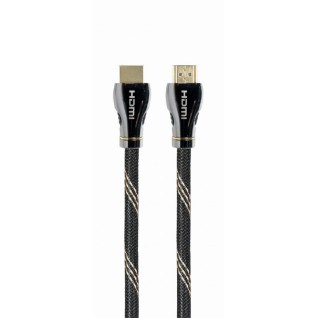 CABLU video GEMBIRD, HDMI (T) la HDMI (T), 2m, HDMI 2.1, premium, conectori auriti, rezolutie maxima 8K (7680 x 4320) la 60 Hz, negru, 