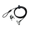 CABLU securitate LOGILINK pt. notebook, slot nano, 2 chei standard, 1.8m, cablu aliaj-zinc, permite pivotant si rotire, 