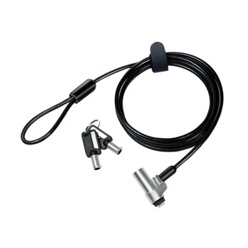 CABLU securitate LOGILINK pt. notebook, slot nano, 2 chei standard, 1.8m, cablu aliaj-zinc, permite pivotant si rotire, 