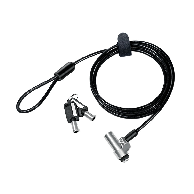 CABLU securitate LOGILINK pt. notebook, slot nano, 2 chei standard, 1.8m, cablu aliaj-zinc, permite pivotant si rotire, 