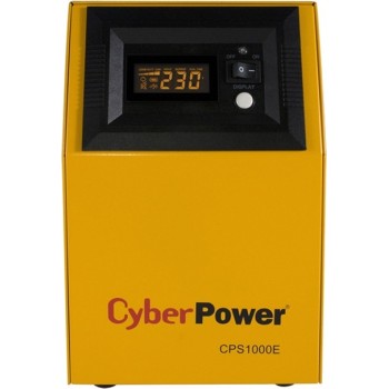 UPS CYBER POWER Inverter (pt. motoare, pompe etc.), Sinusoida Pura, LCD, 1000VA/700W, AVR, 2x Shucko, fara baterie, functioneaza cu baterie de 12V, 