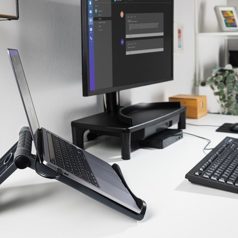 SUPORT ergonomic KENSINGTON SmartFit, Easy Riser suport pentru laptop, spatiu pentru racire, gri, 