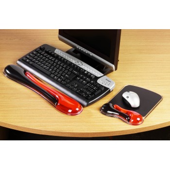 MOUSE pad KENSINGTON Duo Gel, suport ergonomic pentru incheietura mainii, cu gel, rosu/negru, 
