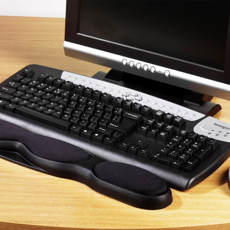 SUPORT ERGONOMIC KENSINGTON, Suport pt. incheietura mainii, cu gel, negru, 