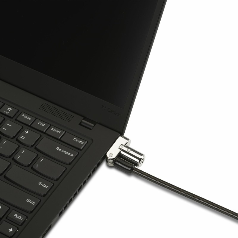 CABLU securitate KENSINGTON pt. notebook 3-in-1 slot standard / Nano / Wedge, cheie standard,conectare one-click,1.8m,cab otel carbon,permite pivotare si rotire, 