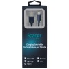 CABLU alimentare si date SPACER, pt. smartphone, USB 2.0 (T) la Type-C (T), PVC,2.1A,Retail pack, 1m, black, 