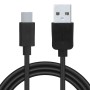 CABLU alimentare si date SPACER, pt. smartphone, USB 2.0 (T) la Type-C (T), PVC,2.1A,Retail pack, 1m, black, 