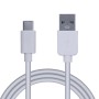 CABLU alimentare si date SPACER, pt. smartphone, USB 2.0 (T) la Type-C (T), PVC,2.1A, bulk, 0.5m, alb, 