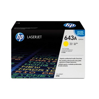 Toner Original HP Yellow, nr.643A, pentru Color LaserJet 4700 series, 1K, (timbru verde 1.2 lei) , 