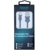CABLU alimentare si date SPACER, pt. smartphone, USB 2.0 (T) la Lightning (T), pentru Iphone,PVC,Retail pack, 1m, black,  