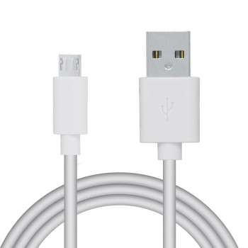 CABLU alimentare si date SPACER, pt. smartphone, USB 2.0 (T) la Micro-USB 2.0 (T), PVC, bulk, 1.8m, alb 