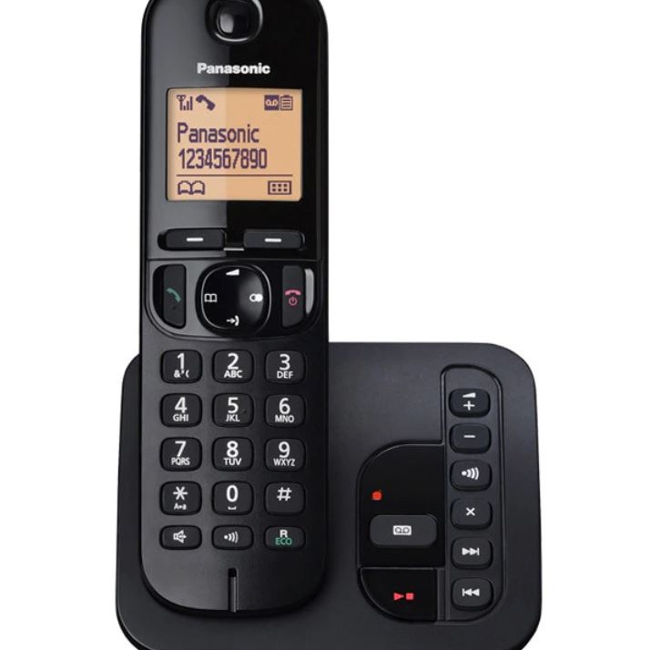 Telefon DECT, negru, 1,6