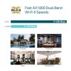 ACCESS POINT TP-LINK wireless AX1800 Mbps dual band, 1 port Gigabit, 4 antene interne, IEEE802.3at PoE, WiFi 6, montare pe tavan/perete 