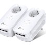 KIT ADAPTOR POWERLINE TP-LINK tehnologie AV2, AV1300, pana la 1300Mbps, 3 porturi Gigabit, priza AC, 2 buc. 