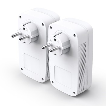 KIT ADAPTOR POWERLINE TP-LINK tehnologie AV2, AV1300, pana la 1300Mbps, 3 porturi Gigabit, priza AC, 2 buc. 