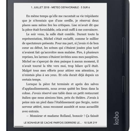 Kobo Sage e-Book Reader, E Ink flush touch 8 inch, 1440 x 1920, 32 GB, 1.8 GHz, 1 x micro USB, 0.240 kg, Wireless Da, Comfort Light PROBlack 