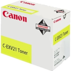 Toner Original Canon Yellow, EXV21Y, pentru IR C2380I|IR C2880|IR C2880I|IR C3080|IR C3080I|IR C3380|IR C3380I|IR C3580|IR C3580I, 14K,NOPP, 
