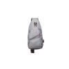 RUCSAC Sling Iggy, polyester,1 bretea, 1 compartiment principal,2 compartimente frontale, 32x16x6.9cm, mufa USB incarcare+cablu, gri, 