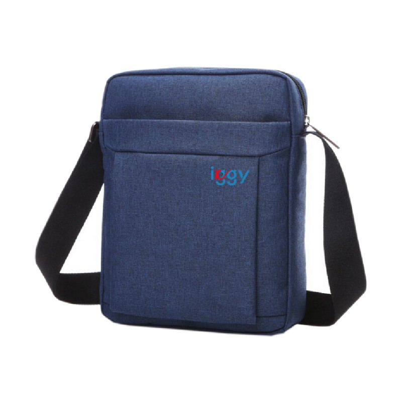GEANTA CROSSBODY Iggy,1 bretea, 1 compartiment principal,1 compartiment frontal, 21x26x5.6cm, polyester,albastru 