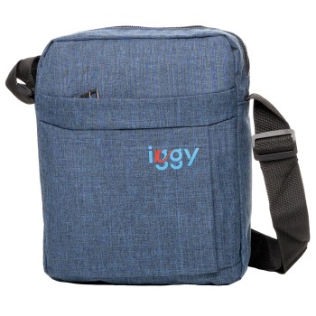 GEANTA CROSSBODY Iggy,1 bretea, 1 compartiment principal,1 compartiment frontal, 21x26x5.6cm, polyester,albastru 