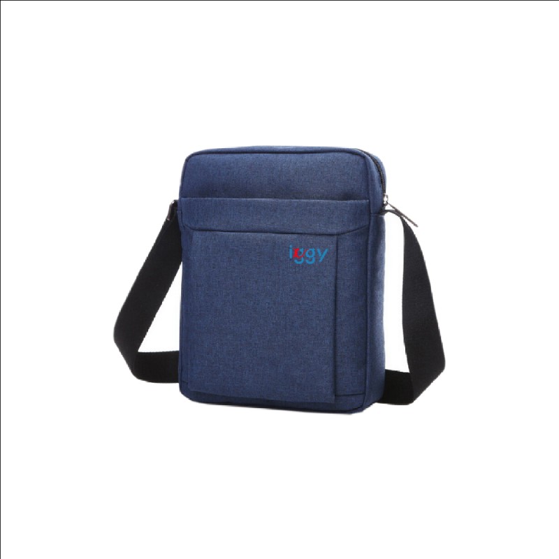 GEANTA CROSSBODY Iggy,1 bretea, 1 compartiment principal,1 compartiment frontal, 21x26x5.6cm, polyester,albastru 