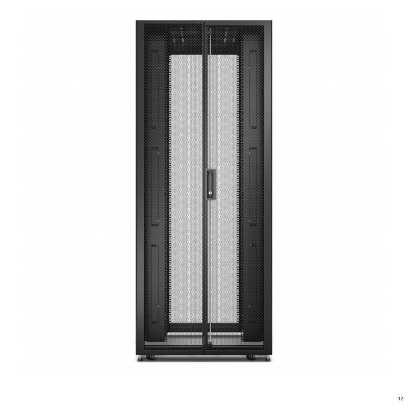 APC | ER8222 | Cabinet rack | 42U 800 x 1200 | Montare pe podea | Usi perforate | Negru, 