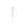 CABLU alimentare si date smartphone Samsung, USB 2.0 (T) la Micro-USB (T) | USB Type-C, cauciuc, lungime 1.5 m, alb, 
