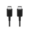 CABLU alimentare si date smartphone Samsung, USB Type-C (T) la USB Type-C (T), cauciuc, lungime 1 m, negru, 