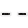 CABLU alimentare smartphone Samsung, USB Type-C (T) la USB Type-C (T), cauciuc, lungime 1 m, alb, 