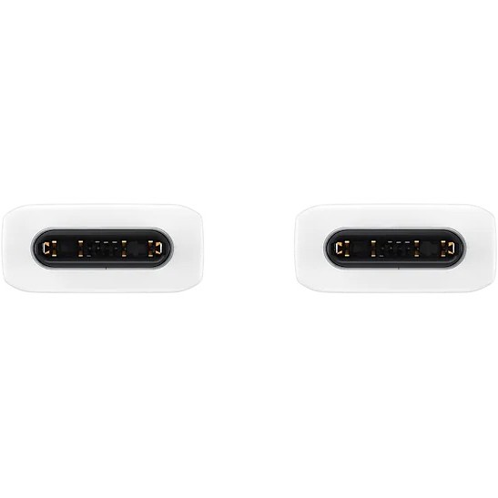 CABLU alimentare smartphone Samsung, USB Type-C (T) la USB Type-C (T), cauciuc, lungime 1 m, alb, 
