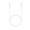 CABLU alimentare smartphone Samsung, USB Type-C (T) la USB Type-C (T), cauciuc, lungime 1 m, alb, 