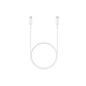 CABLU alimentare smartphone Samsung, USB Type-C (T) la USB Type-C (T), cauciuc, lungime 1 m, alb, 