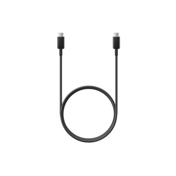 CABLU alimentare smartphone Samsung, USB Type-C (T) la USB Type-C (T), cauciuc, lungime 1 m, negru, 