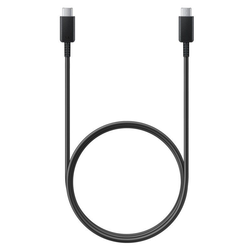CABLU alimentare smartphone Samsung, USB Type-C (T) la USB Type-C (T), cauciuc, lungime 1 m, negru, 