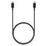 CABLU alimentare smartphone Samsung, USB Type-C (T) la USB Type-C (T), cauciuc, lungime 1 m, negru, 