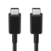 CABLU alimentare smartphone Samsung, USB Type-C (T) la USB Type-C (T), cauciuc, lungime 1 m, negru, 