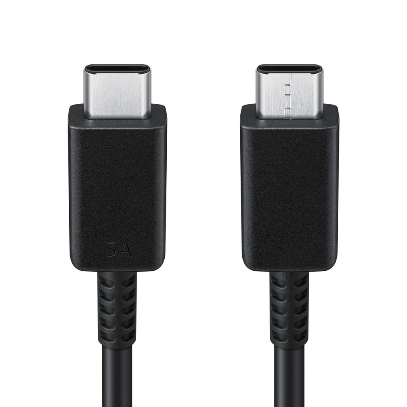 CABLU alimentare smartphone Samsung, USB Type-C (T) la USB Type-C (T), cauciuc, lungime 1 m, negru, 