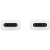 CABLU alimentare smartphone Samsung, USB Type-C (T) la USB Type-C (T), cauciuc, lungime 1 m, alb, 